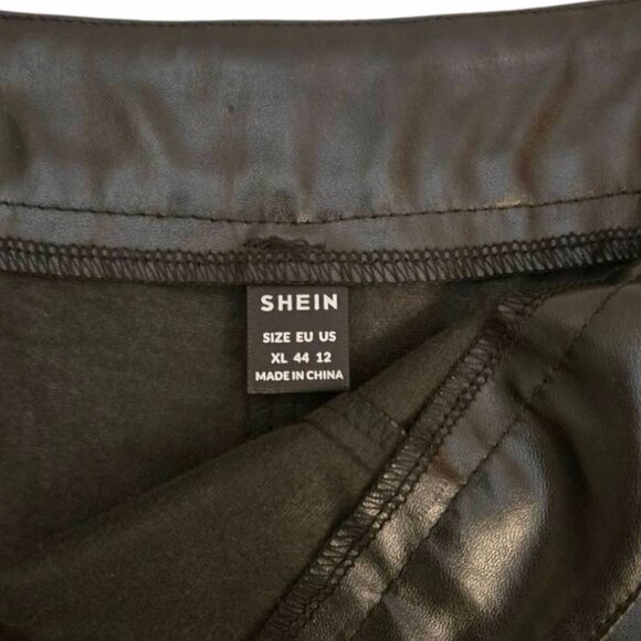Shein Pleated Faux Leather Shorts XL - Picture 3 of 9